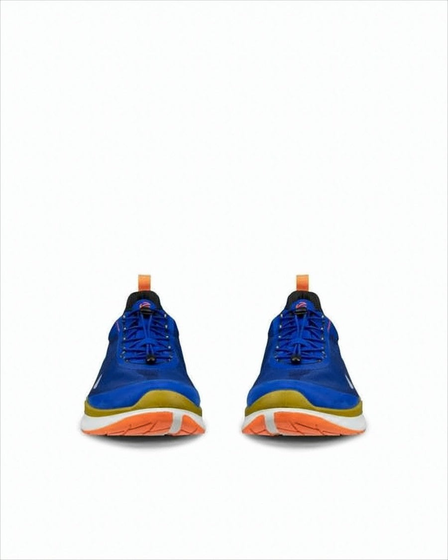 Ecco Sleek Blue Fabric Sneakers