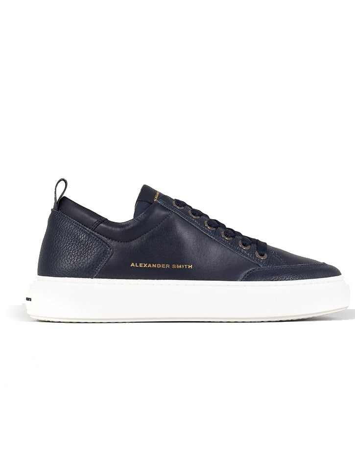 Alexander Smith Casual Blue Cow Leather Sneakers