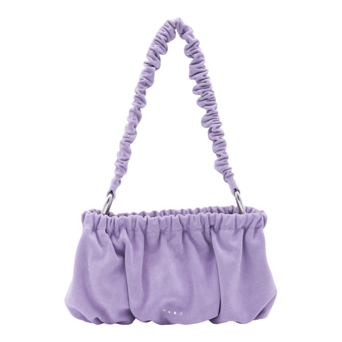 Marni Ruched Purple Shoulder Bag