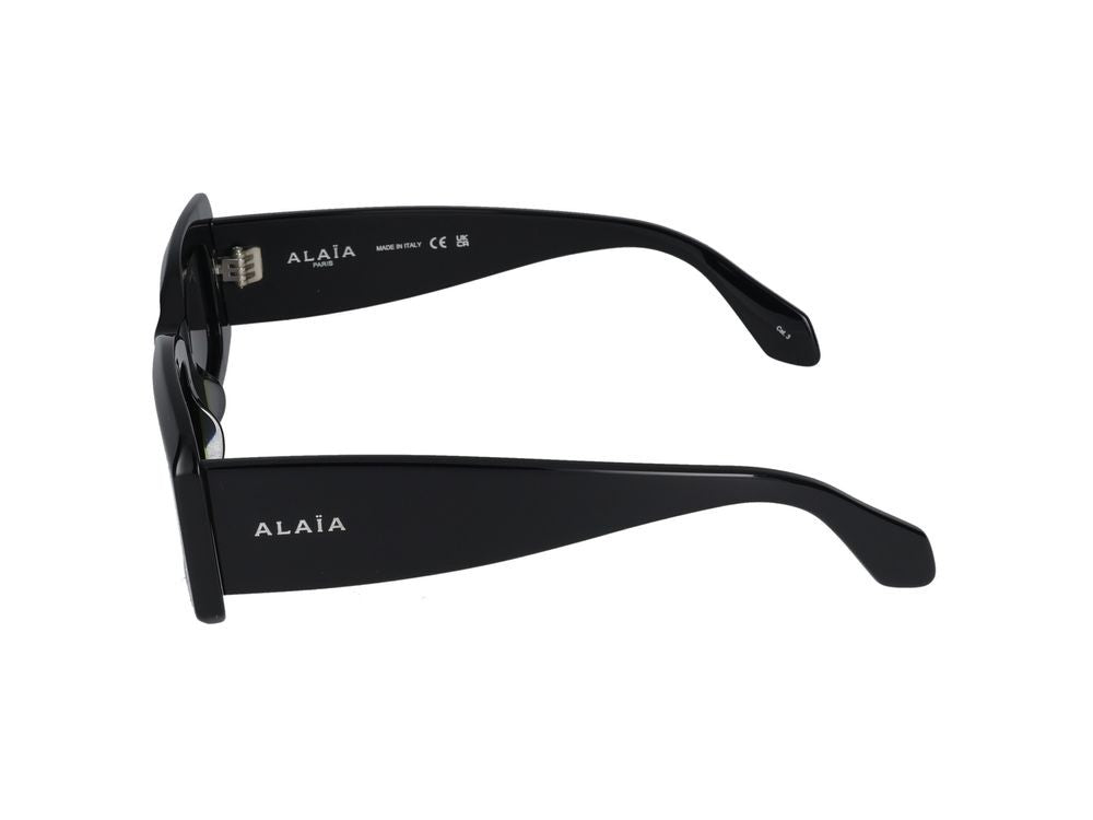 Azzedine Alaïa Black Bold Oversized Rectangular Sunglasses