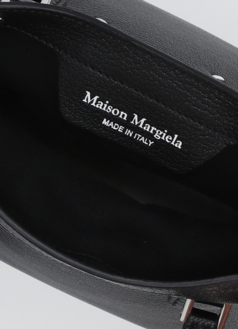 Maison Margiela Micro Handbag With Textured Leather And Iconic Stitches