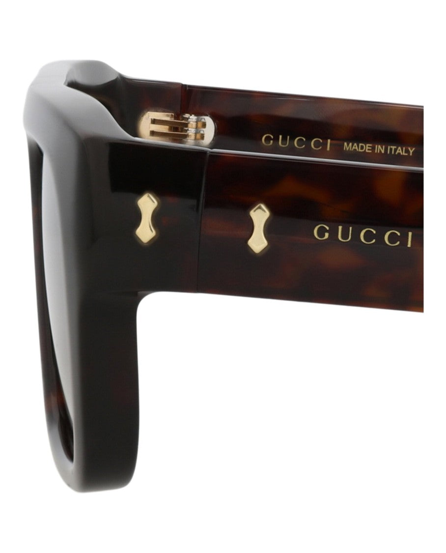 Gucci Square-Frame Sunglasses In Tortoiseshell Recycled Acetate