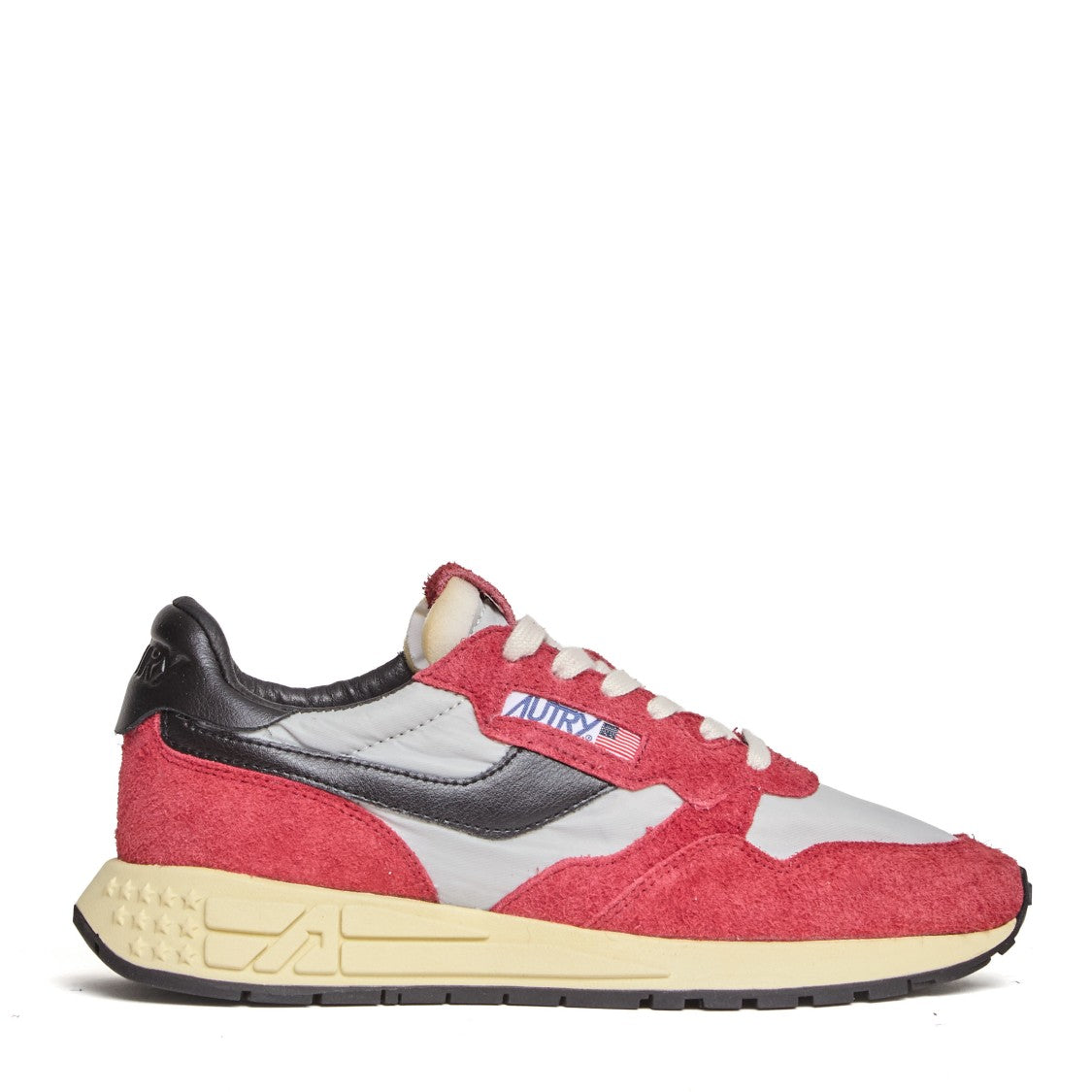 Autry Grey/Bordeaux/Black Reelwind Low Sneakers