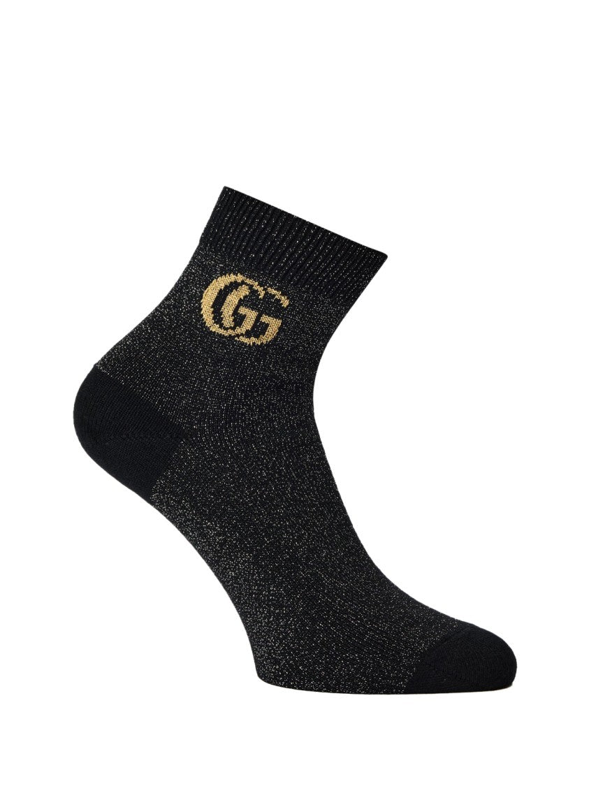 Gucci Gg Monogram Cashmere Ankle Socks