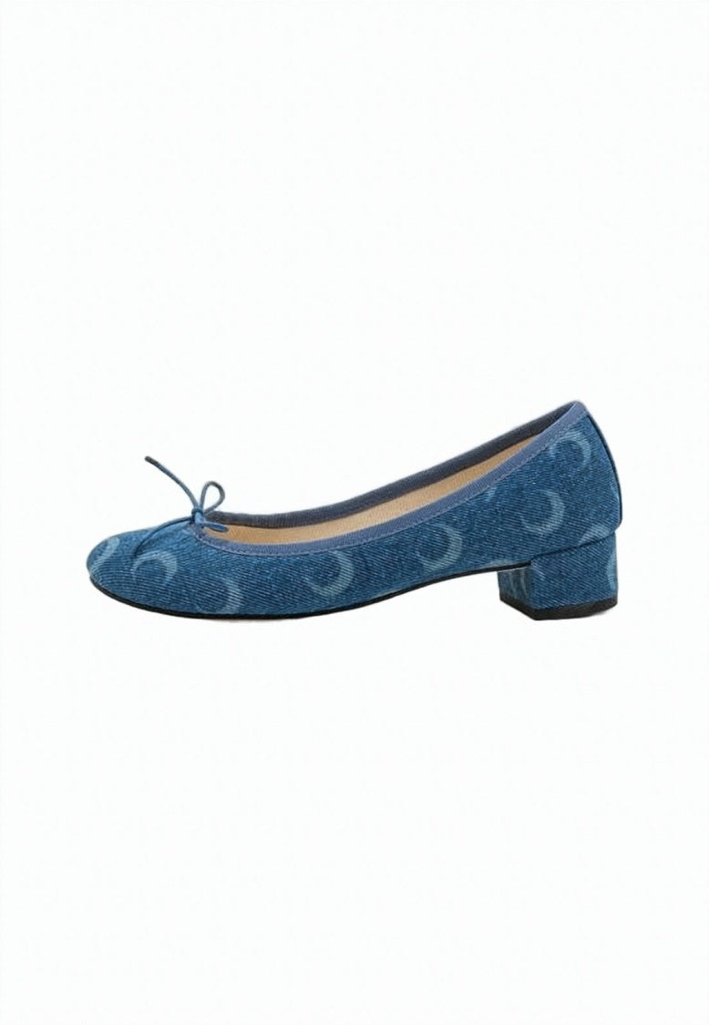 Marine Serre Crescent Moon Patterned Marine Serre Flats