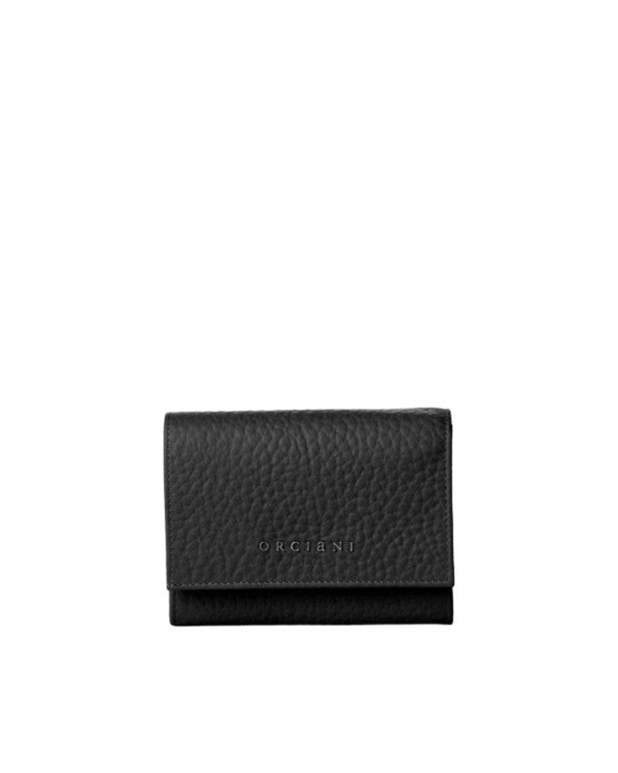 Orciani Envelope-Style Textured Leather Wallet With Rfid Protection