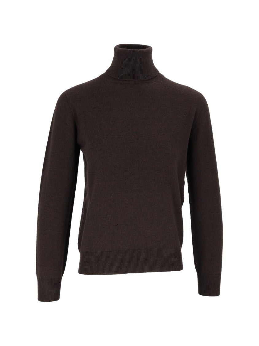 Kangra Cashmere Seamless Rollneck Ribbed Turtleneck Sweater