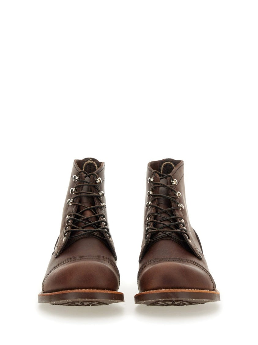 Red Wing Ankle-Height Brown Leather Boots
