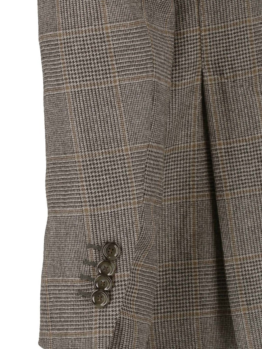 Lardini Timeless Checkered Double-Breasted Blazer