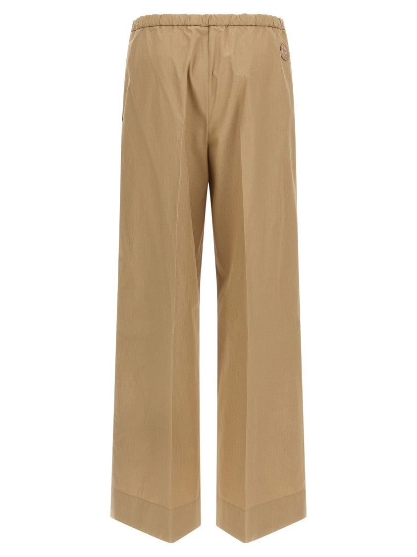 Moncler Grosgrain Logo Patch Pants