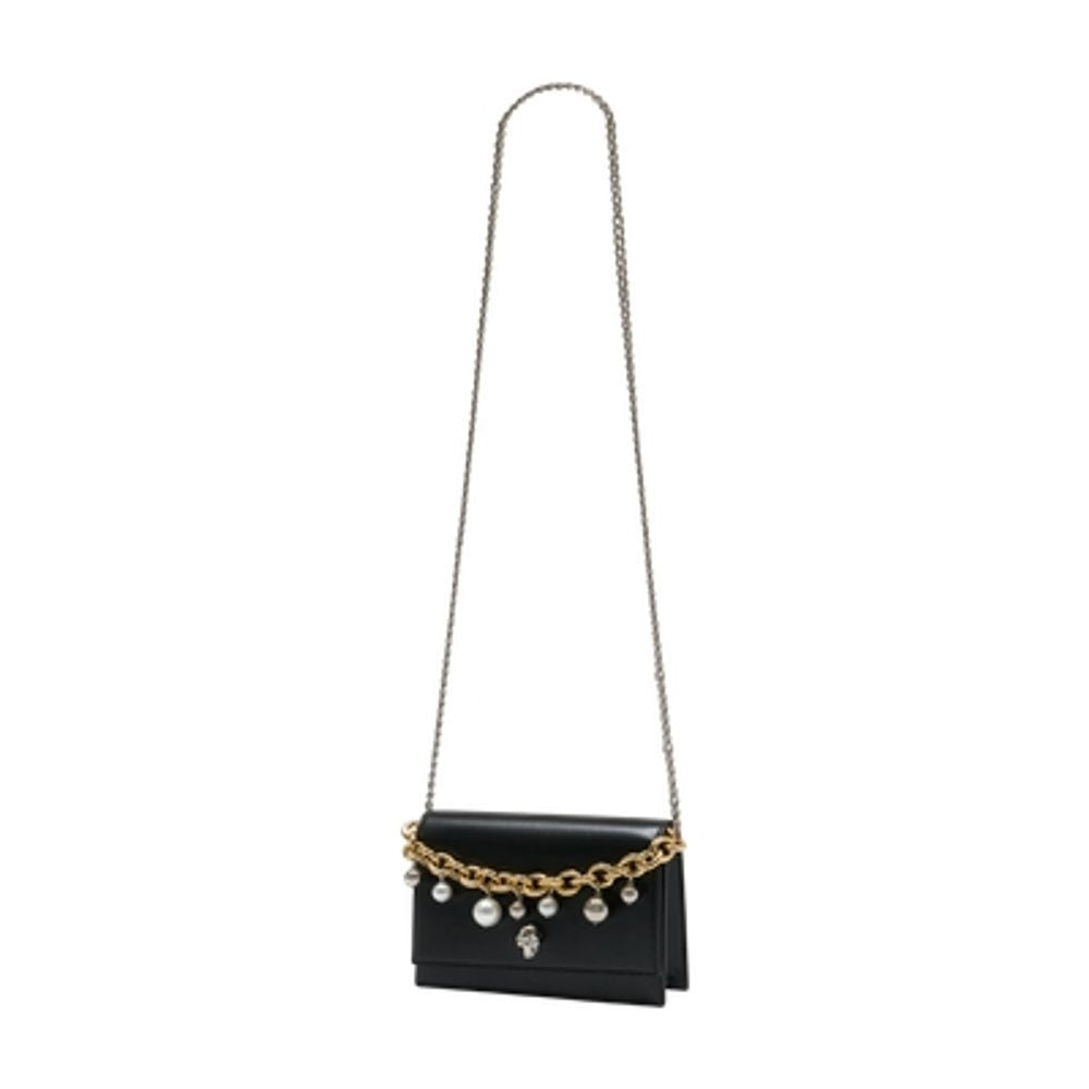 Alexander Mcqueen Small Skull Crossbody Leather Bag