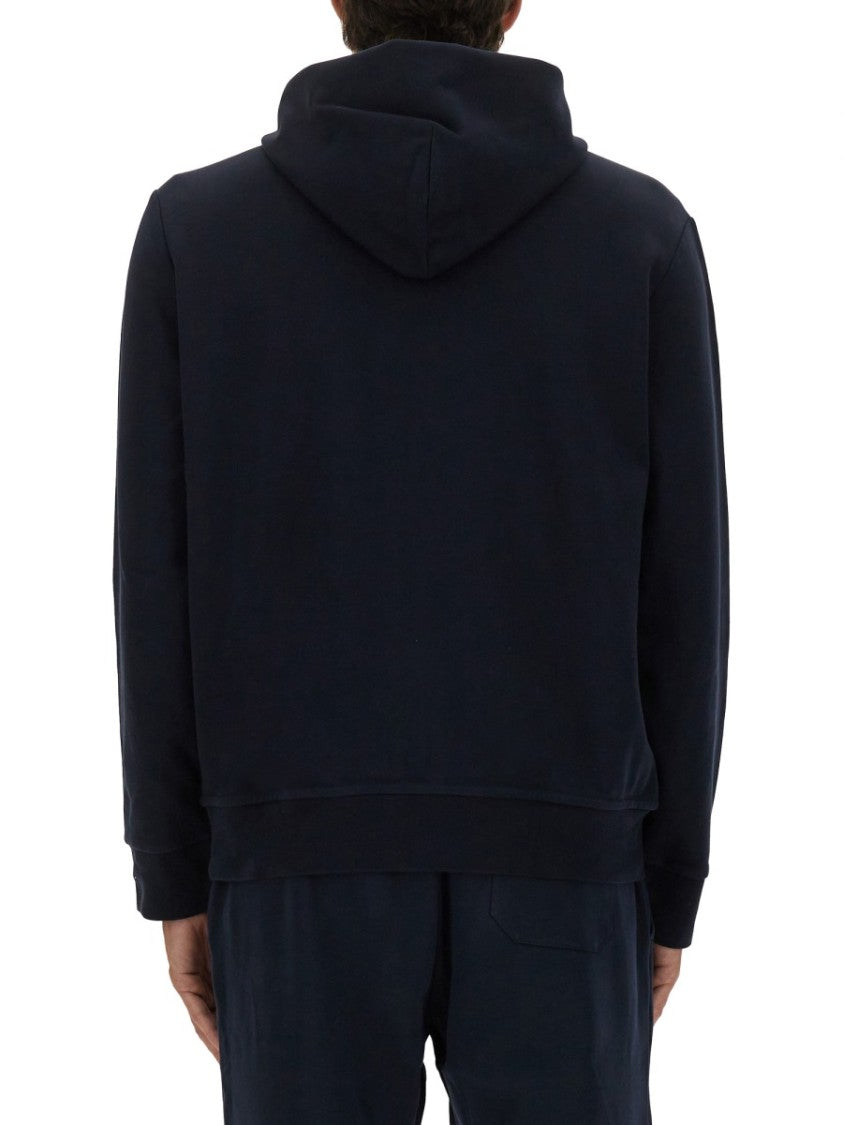 Polo Ralph Lauren Black Full-Zip Hoodie With Drawstring Hood