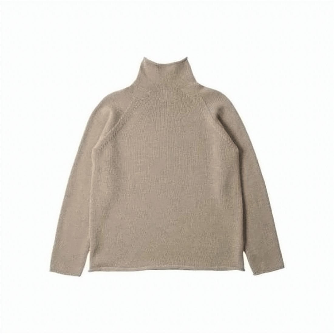 Margaret Howell High Turtleneck Wool Sweater With Raglan Sleeves