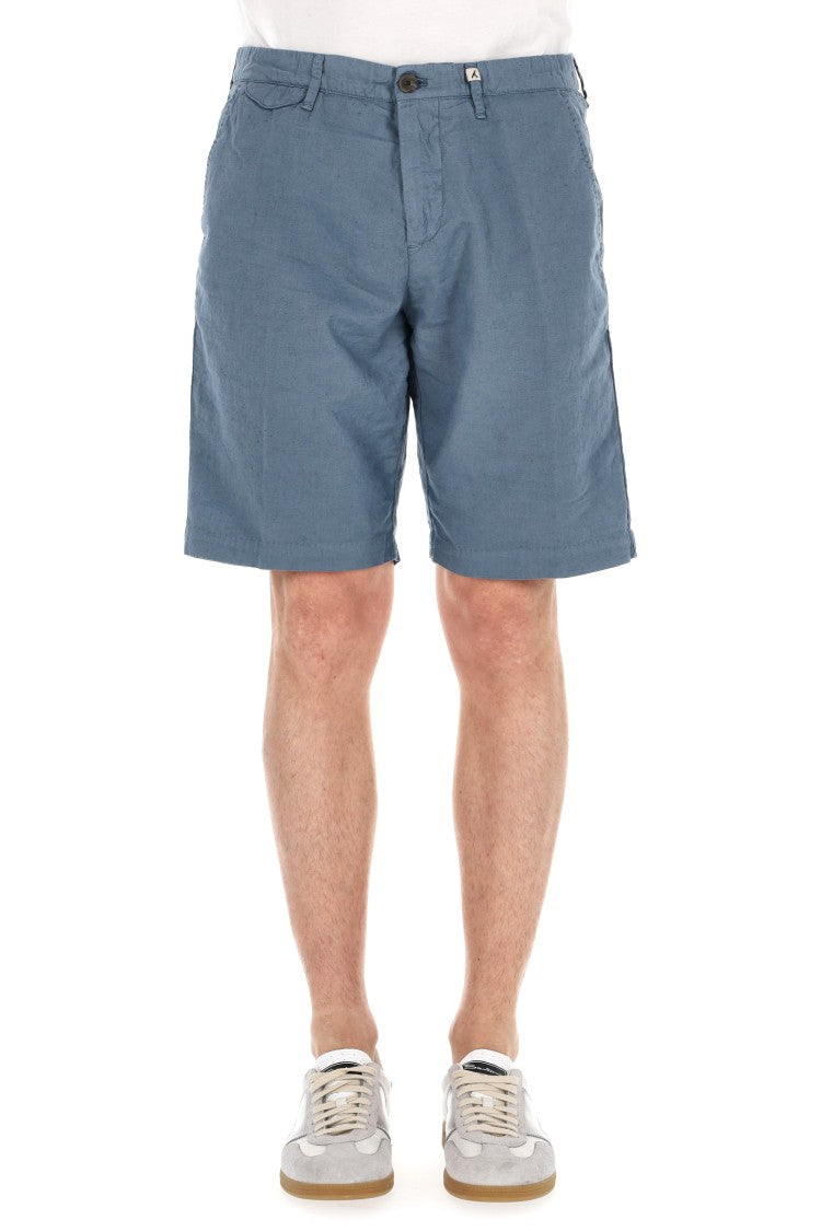 Myths Zeus Linen-Cotton Bermuda
