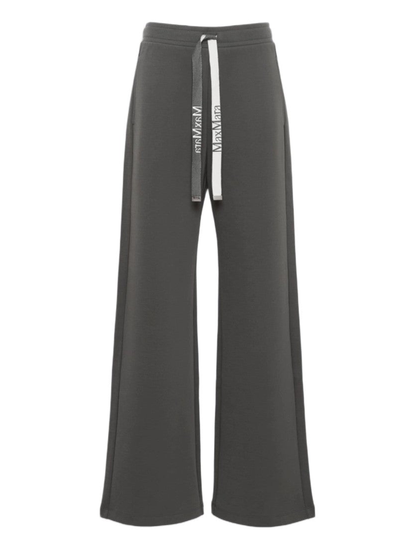 Max Mara Wide-Leg Trousers With High Waist And Drawstring Detail