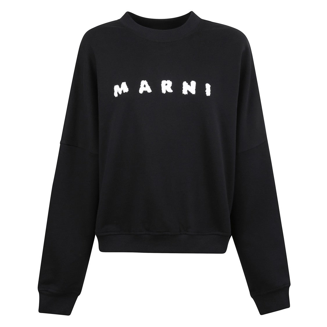 Marni Logo Cotton Crewneck Sweatshirt