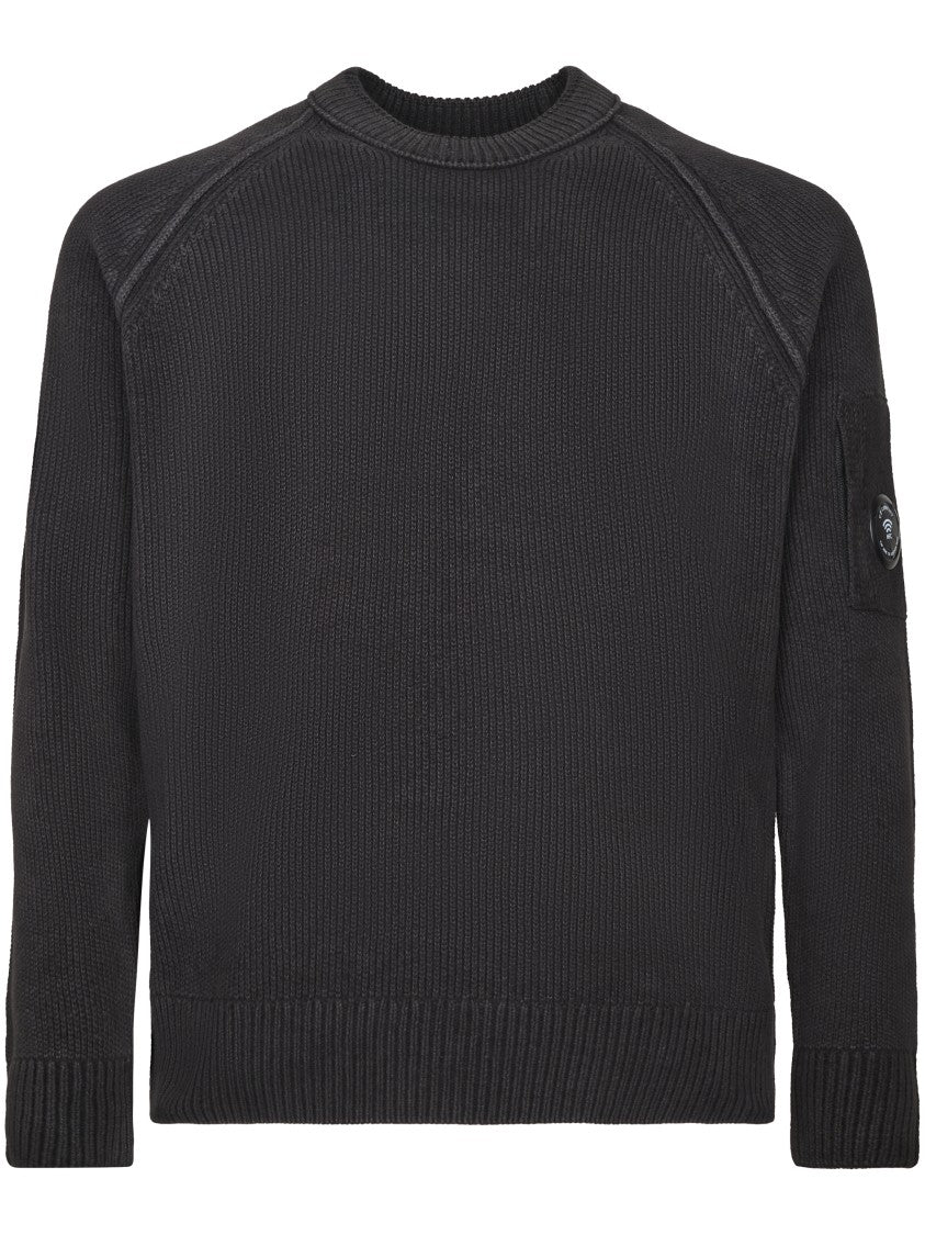 C.P. Company Chenille Cotton Lens Crewneck Sweater
