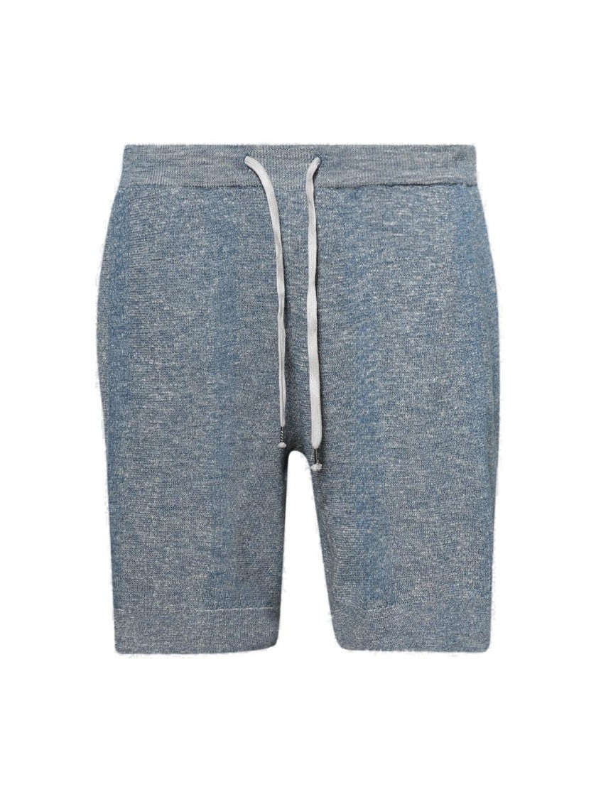 Maison Margiela Petrol Relaxed Fit Textured Shorts