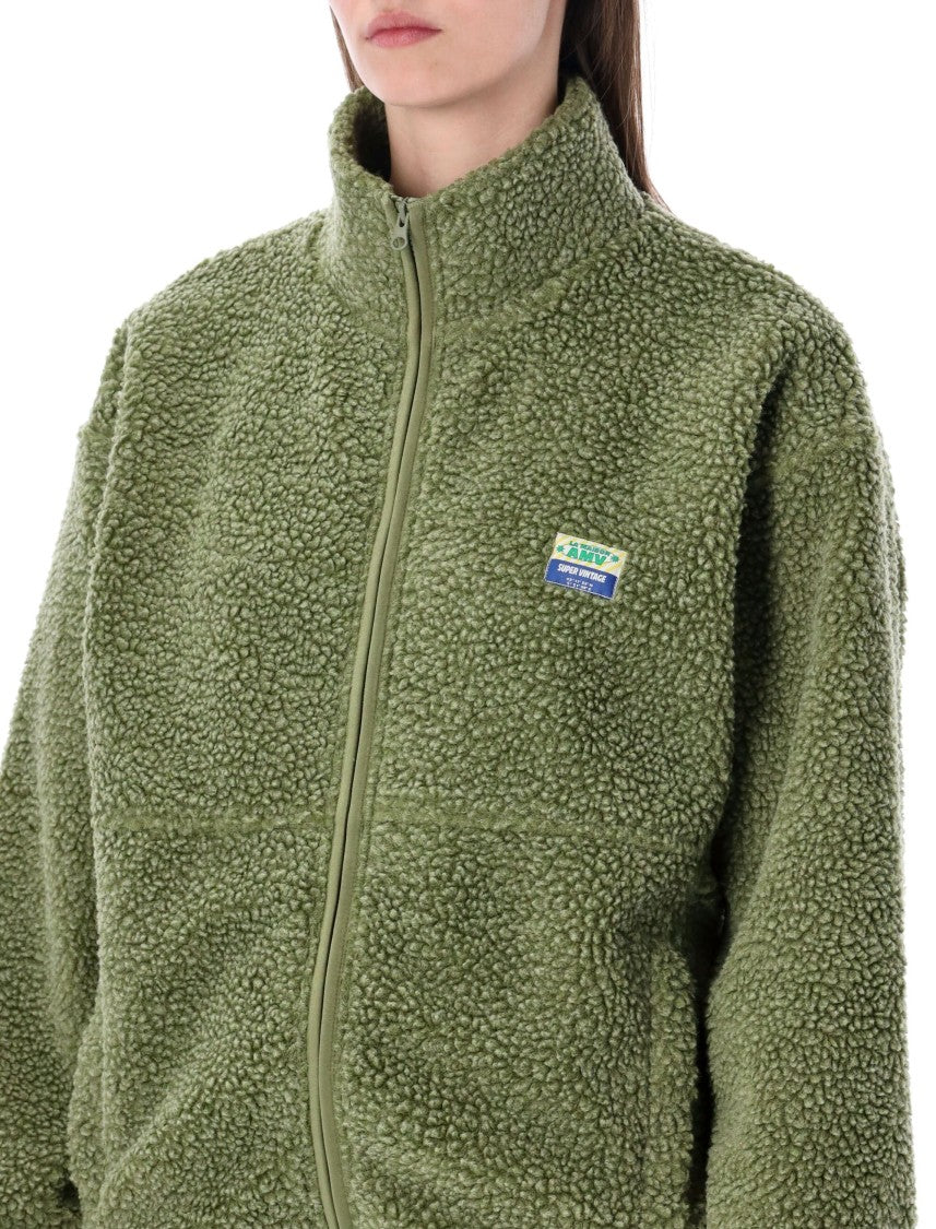 American Vintage Hok Town Pile High-Collar Short Plush Jacket