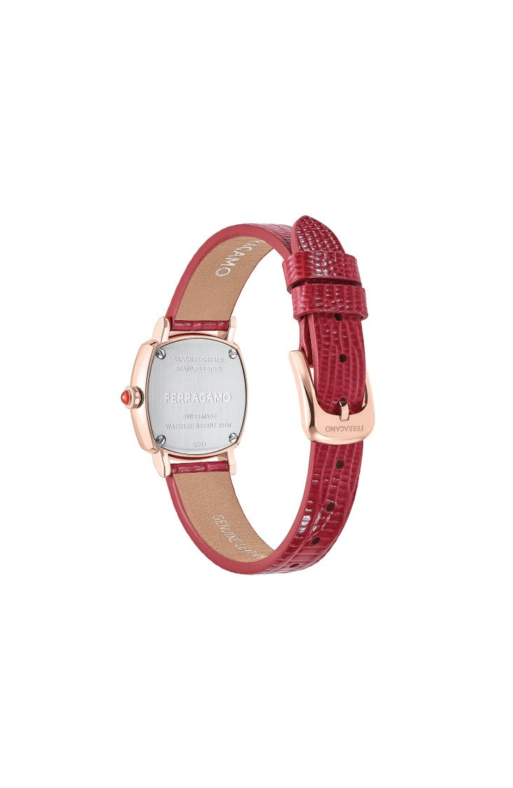 Ferragamo Soft Square Leather Watch