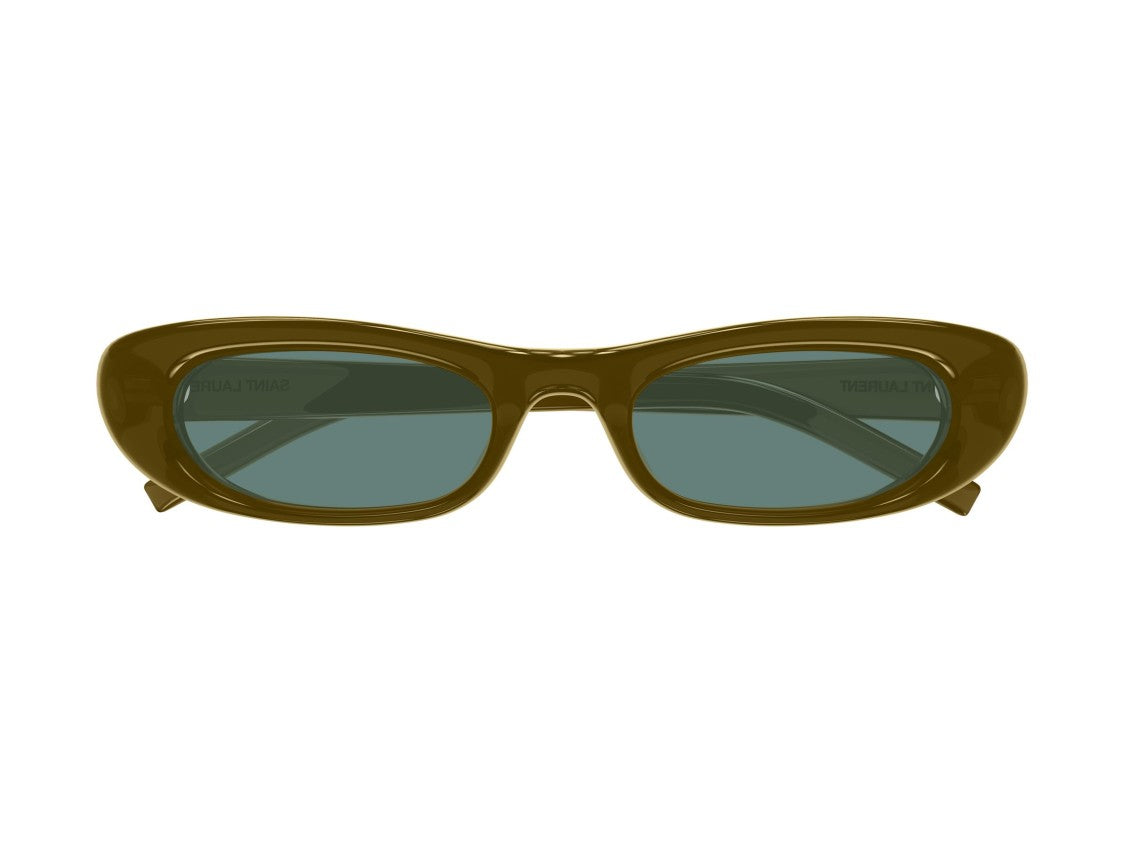 Saint Laurent Sl 557 Shade Plump Rounded Rectangular Sunglasses
