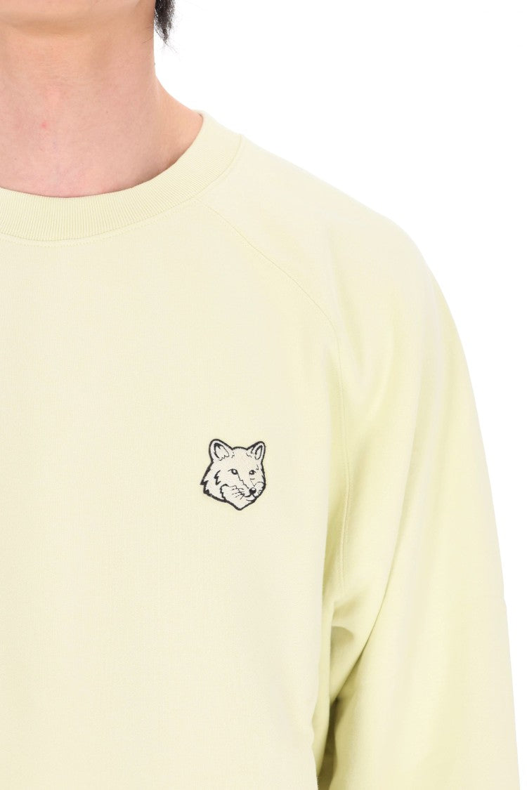 Maison Kitsuné Fox Head Tonal Patch Oversized Cotton Sweatshirt