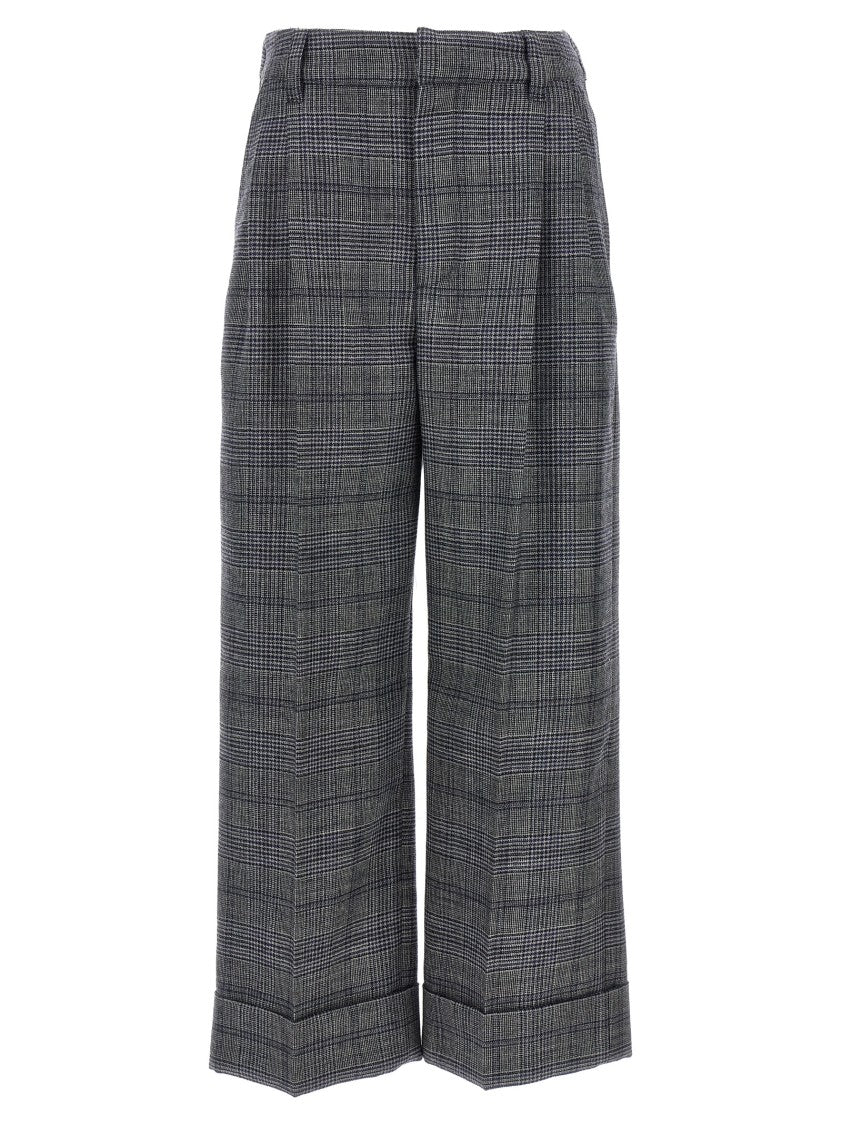 Brunello Cucinelli Pied De Poule Wool Pants