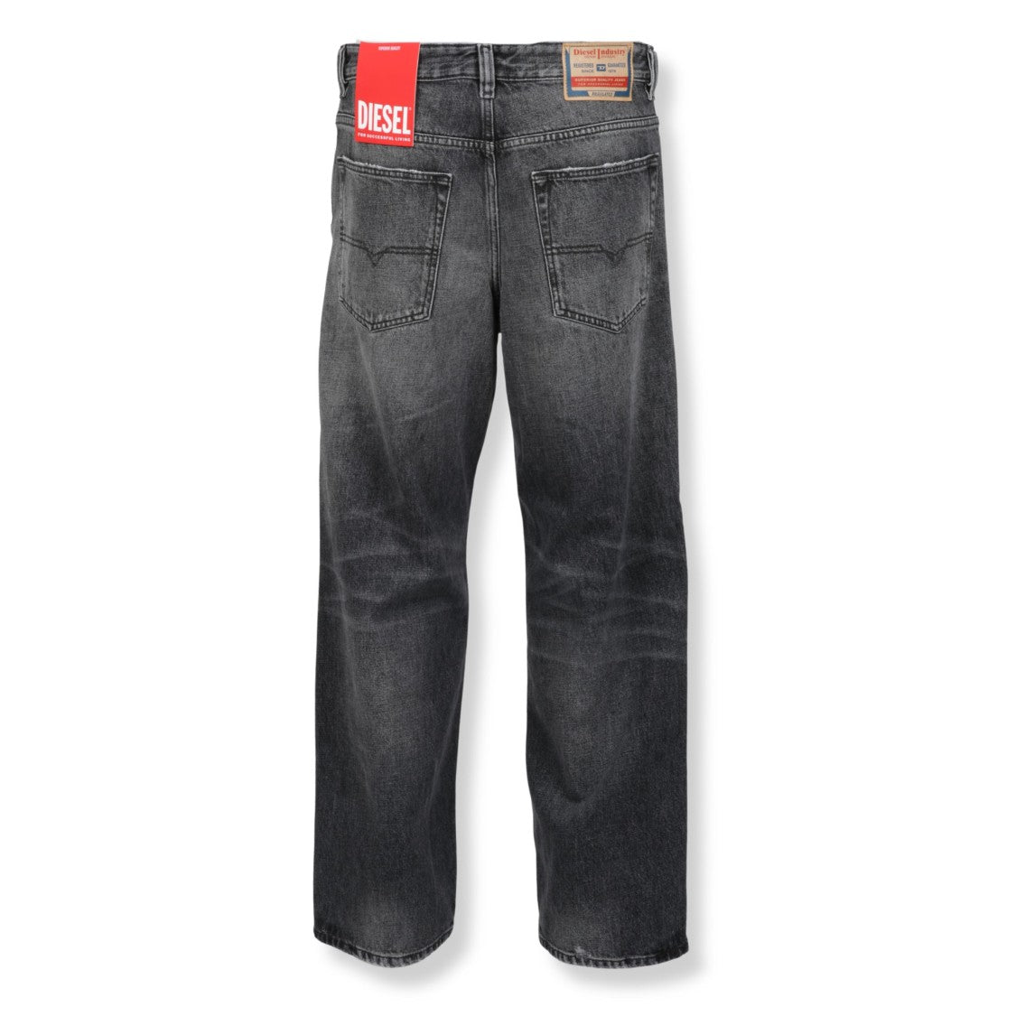 Diesel Classic Straight-Leg Pants With Subtle Macro Pattern
