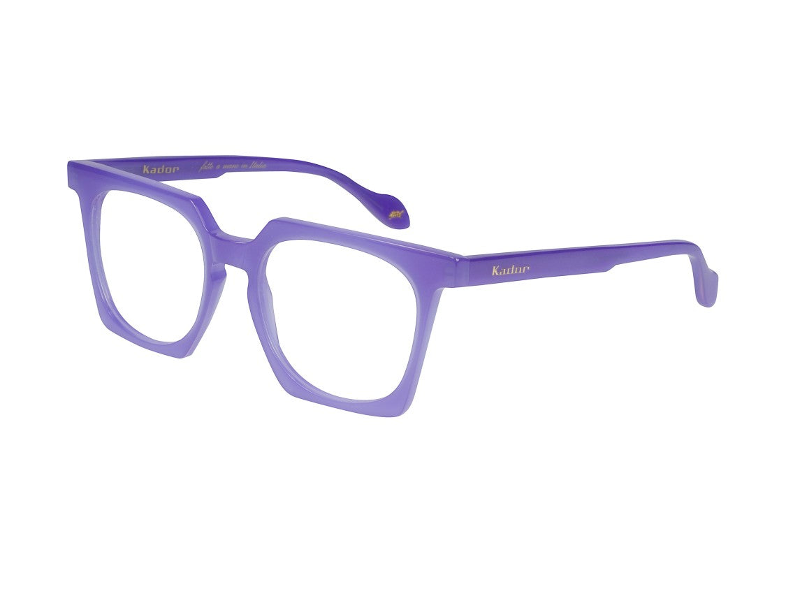 Kador Purple Maya Light Translucent Oversized Square Eyeglasses