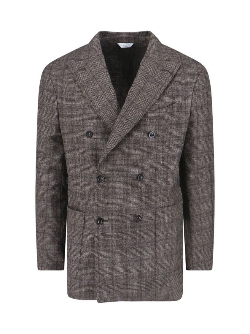 Boglioli Tailored Brown Jacket With Classic Silhouette And Structured Design