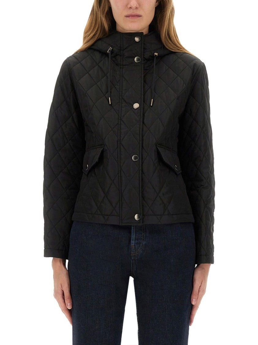 Burberry Quilted Nylon Cropped Jacket