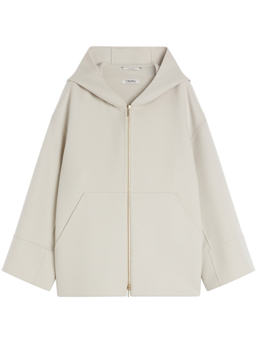 Max Mara Relaxed-Fit Zip-Up Sweater With Spacious Hood And Large Front Pockets