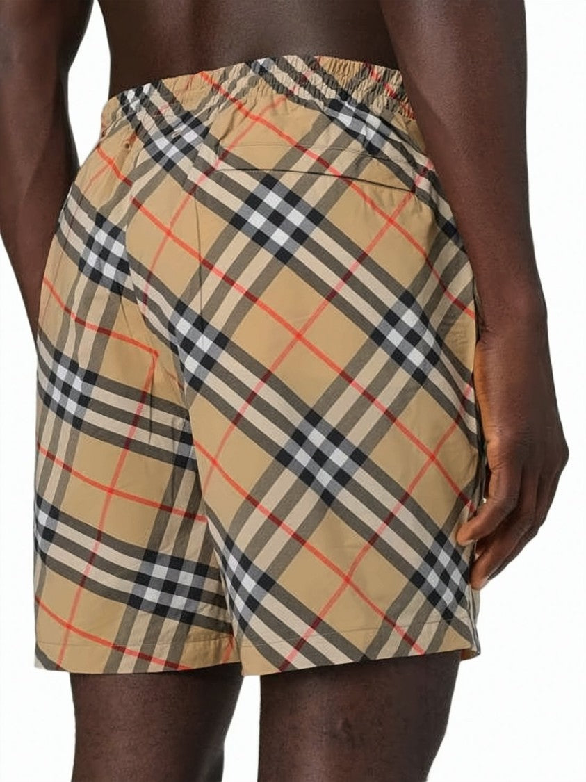 Burberry Classic Check Pattern Beach Shorts