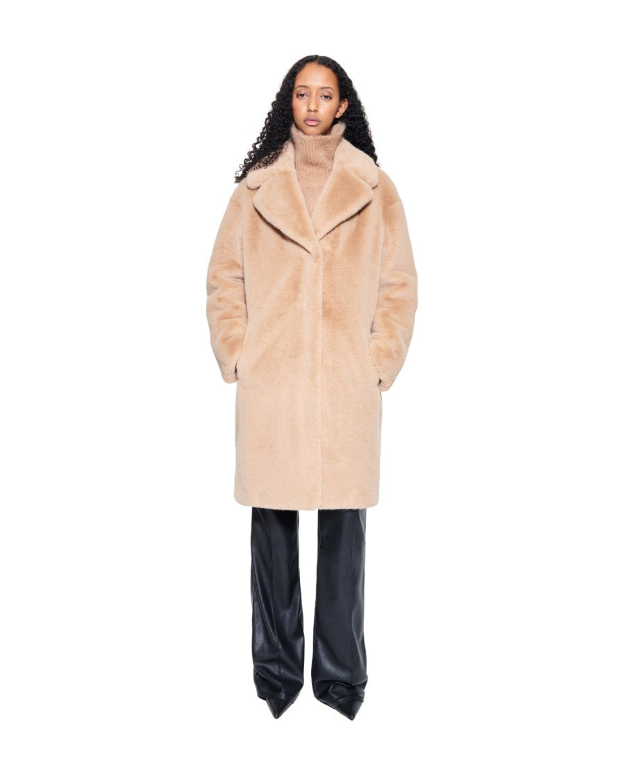 Stand Studio Cocoon Silhouette Short Coat With Notched Collar
