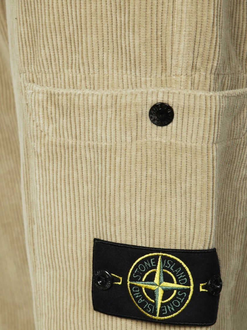 Stone Island Straight Leg Black Pants With Minimalist Design