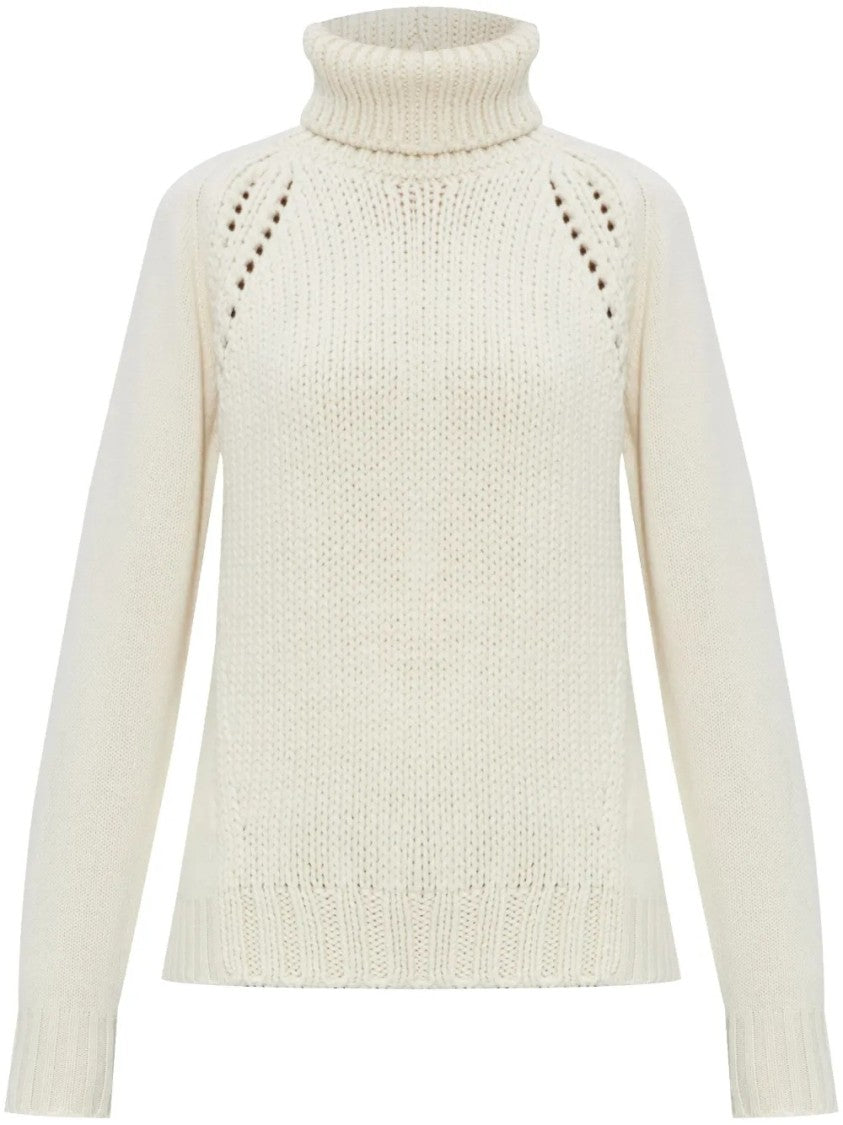Fabiana Filippi Chunky Ribbed Knit Sweater With High Turtleneck