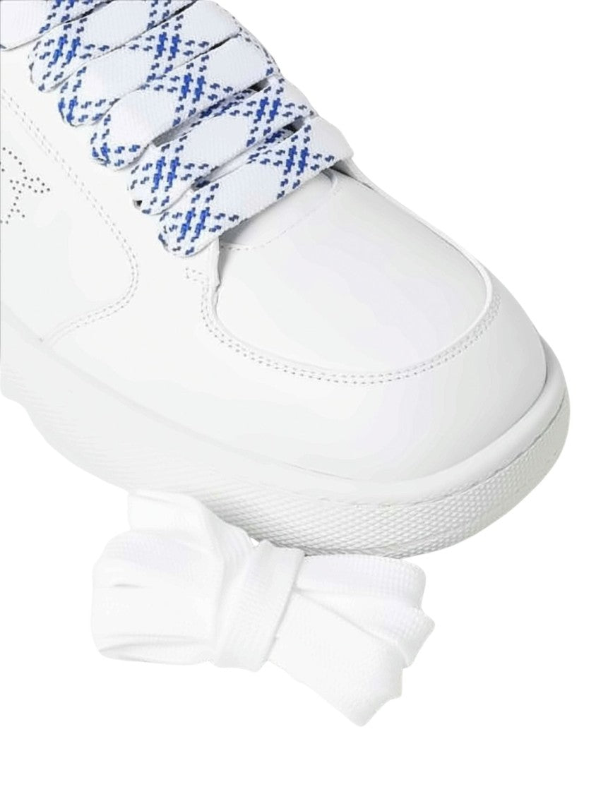 Burberry Low-Top White Leather Sneakers