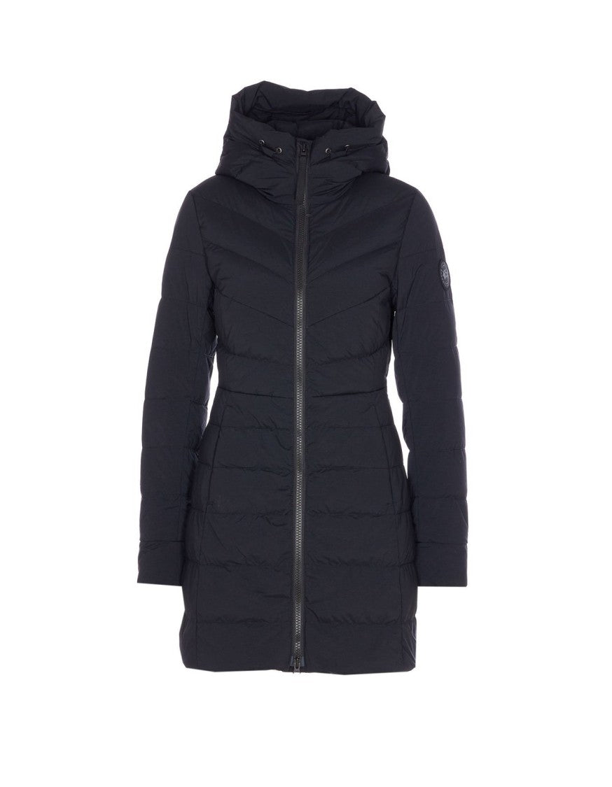 Canada Goose Quilted Black Mid-Thigh Coat