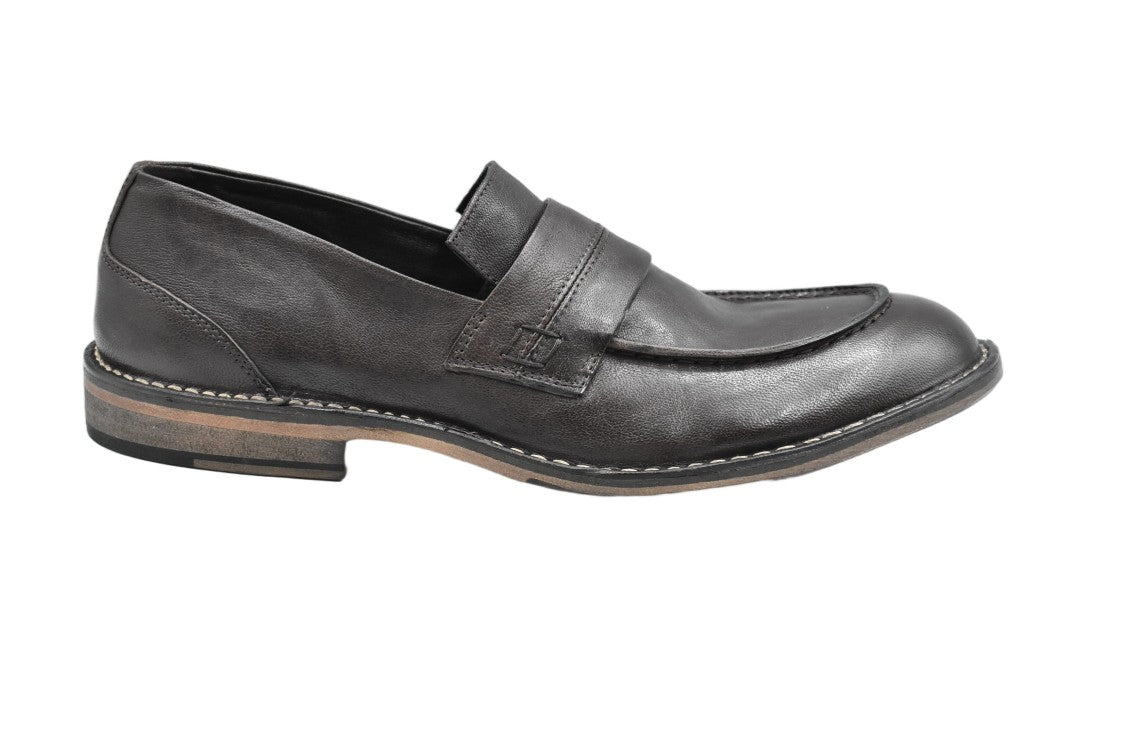 Ernesto Dolani Brown Leather Round Toe Classic Shoes