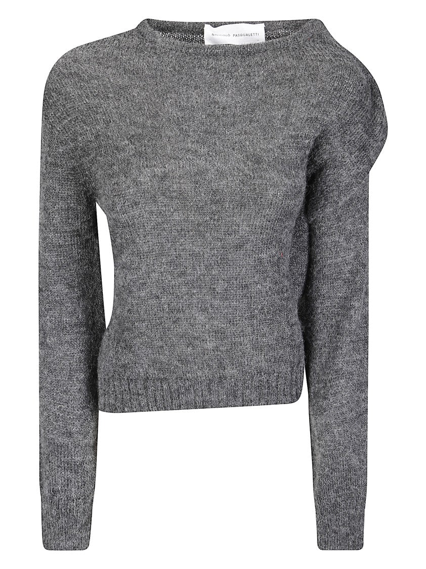 Niccolò Pasqualetti Relaxed Fit Knit Sweater With Classic Round Neckline
