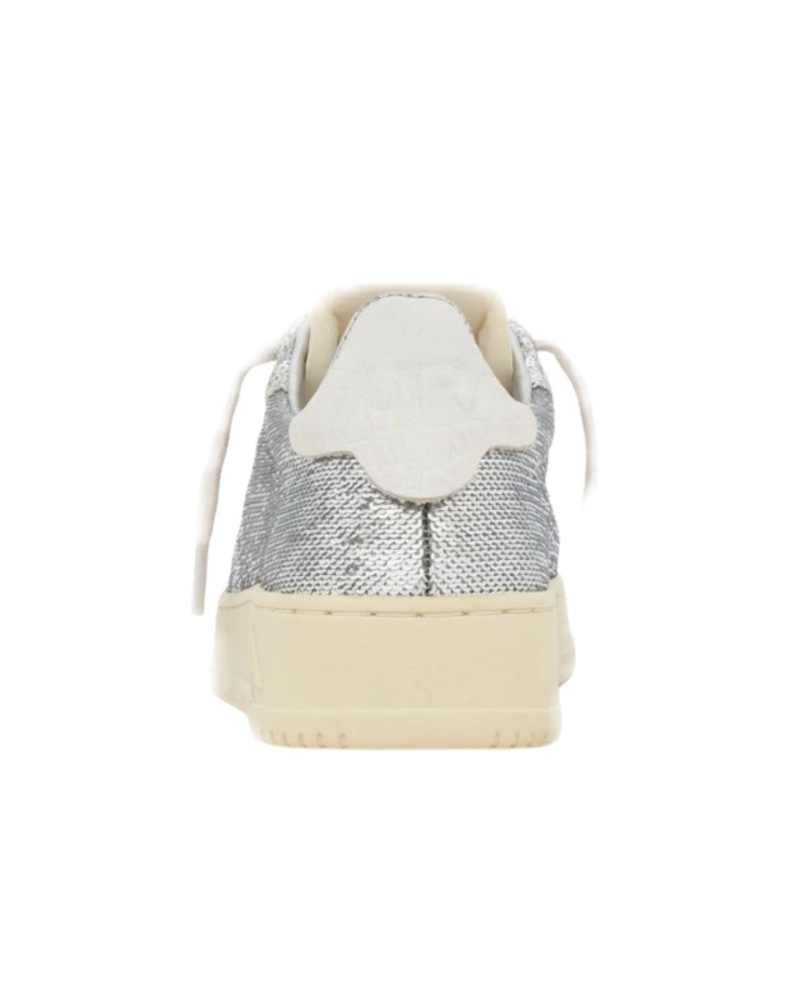 Autry Silver Sequin Dallas Sneakers