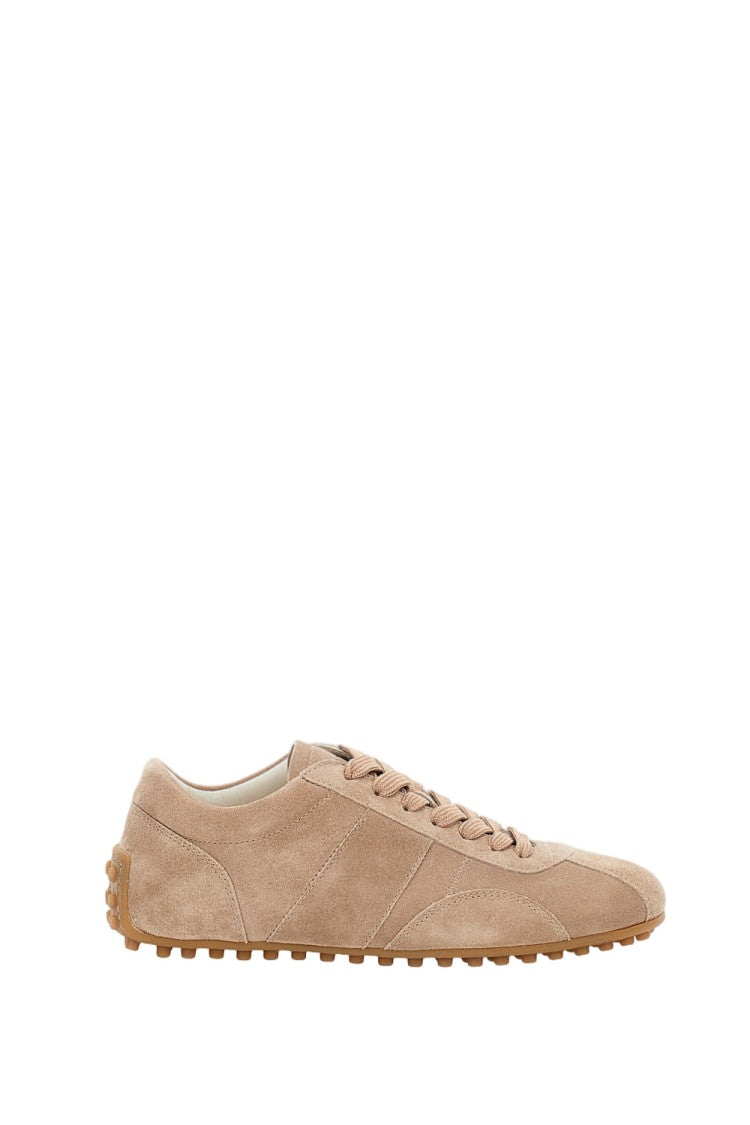 Tod's Panelled Light Pink Sneakers With Lace-Up Fastening