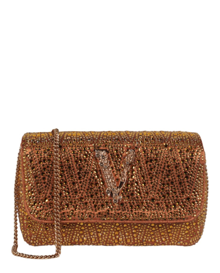 Versace Mini Crystal Virtus Crossbody Bag