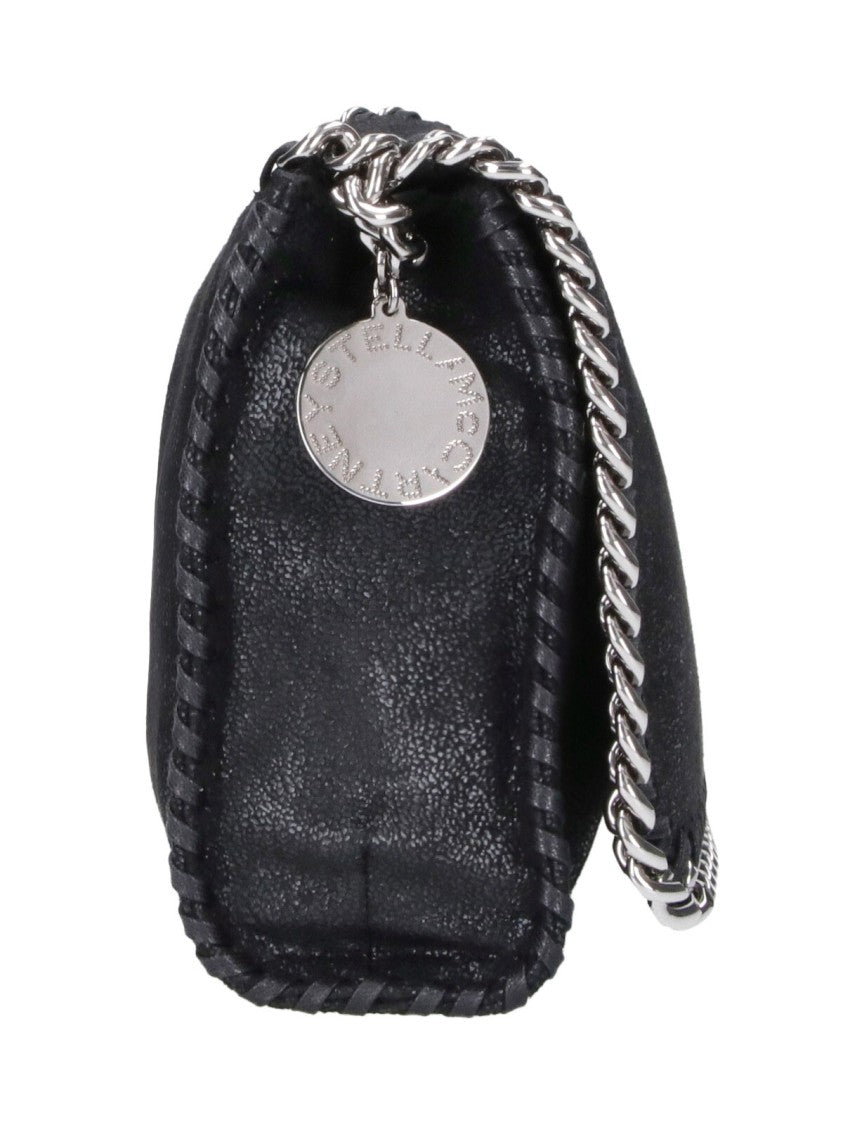 Stella Mccartney Black Falabella Faux Leather Messenger Bag
