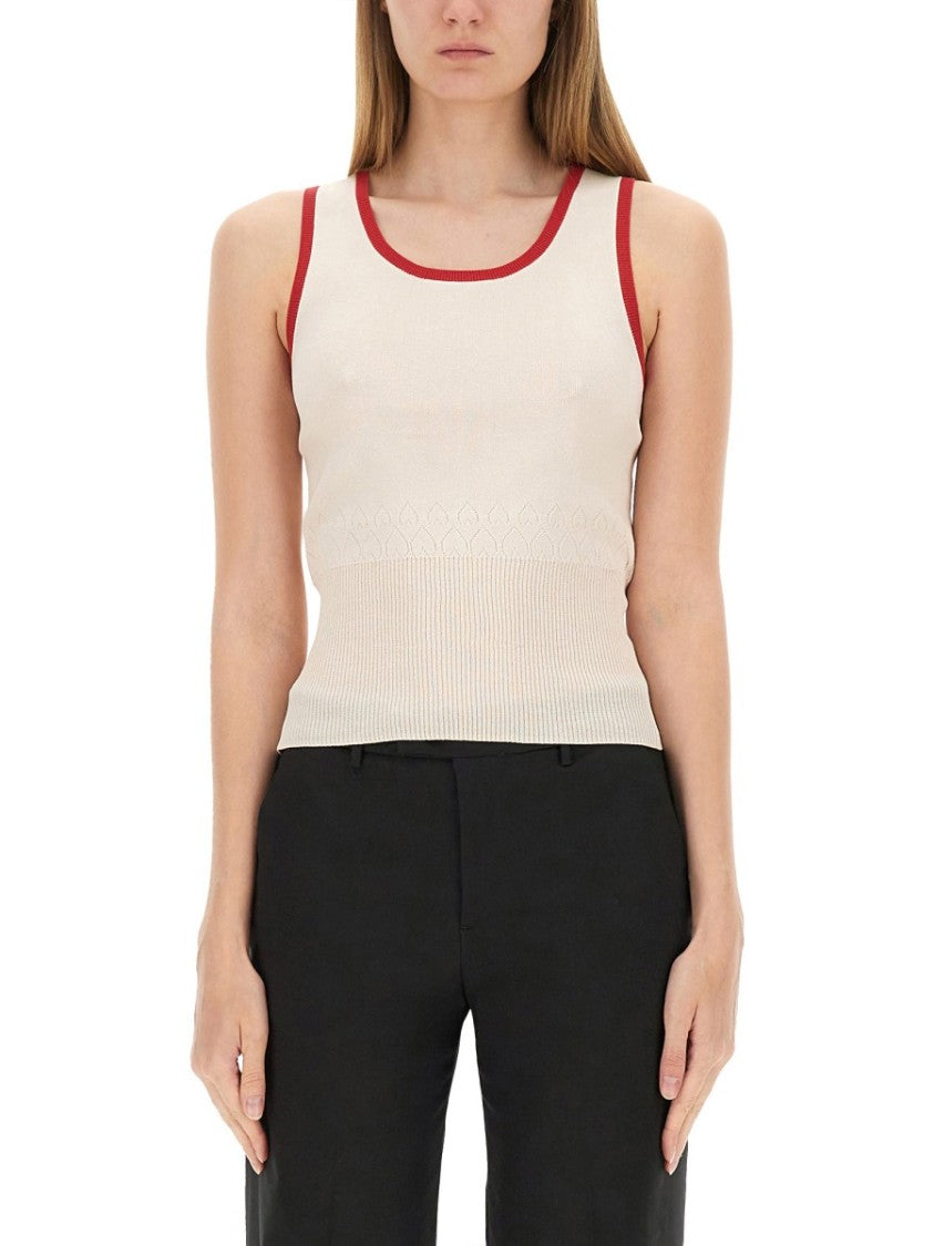 J. W. Anderson Slim-Fit Knitted Vest With Ribbed Hem