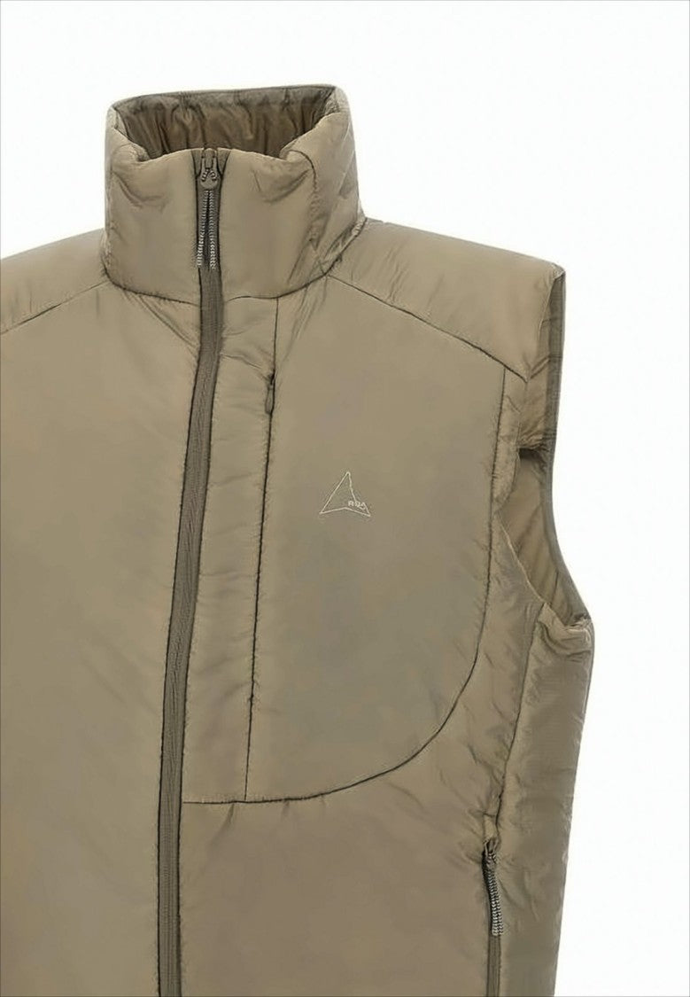 Roa High-Collar Sleeveless Vest With Minimalist Logo