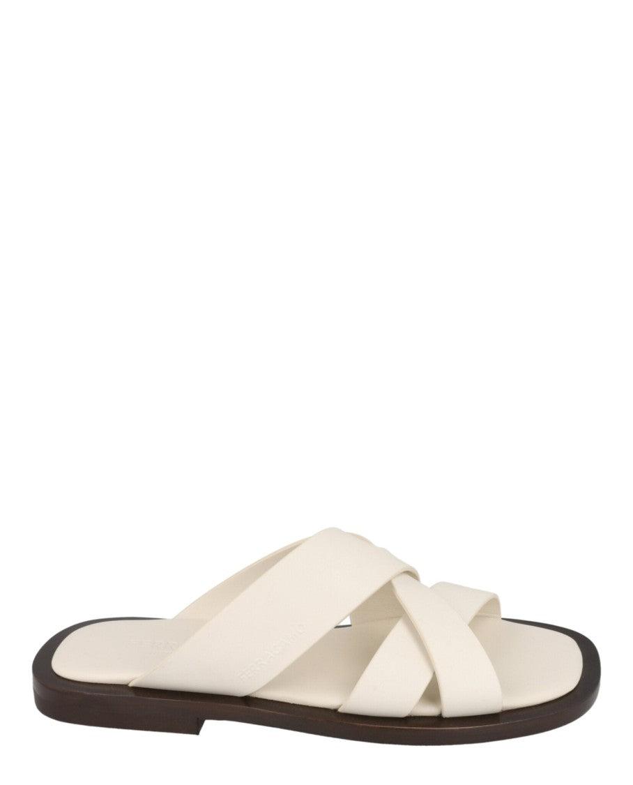 Ferragamo Forino Leather Sandals
