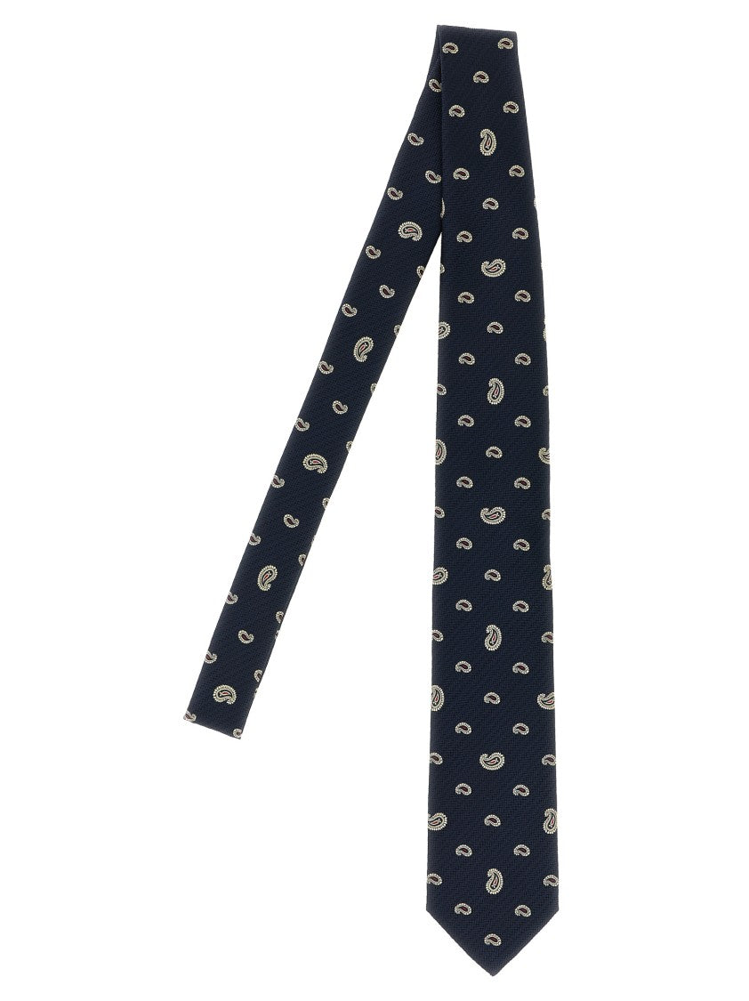 Brioni Micro Paisley Jacquard Tie