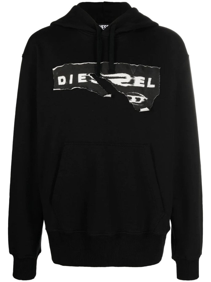 Diesel Relaxed Fit Black Hoodie