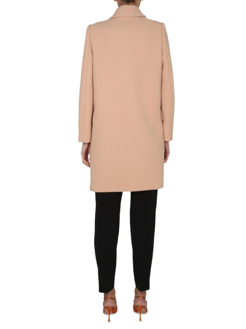 Boutique Moschino Short Virgin Wool Coat